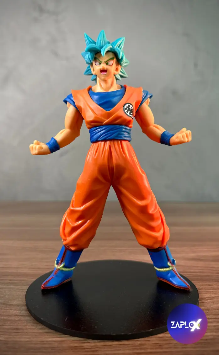 Boneco Goku Super Saiyajin Blue - Action Figure Goku - Zaplox Colecionáveis