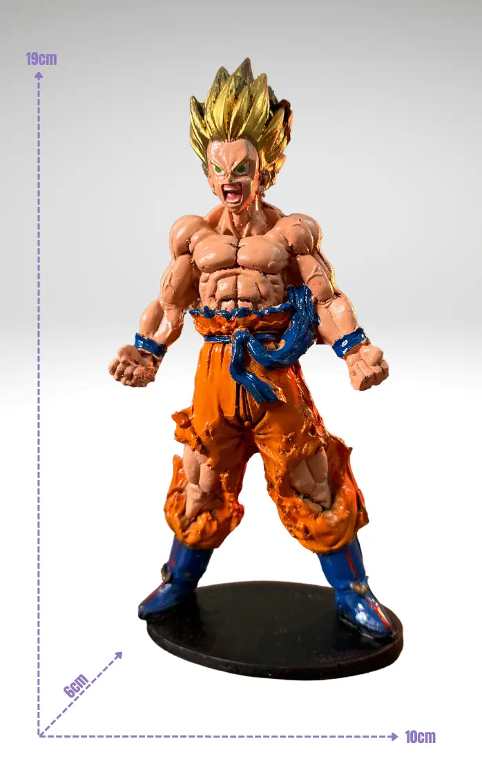 Goku Super Sayajin, Action Figure Colecionável, Dragon Ball Z